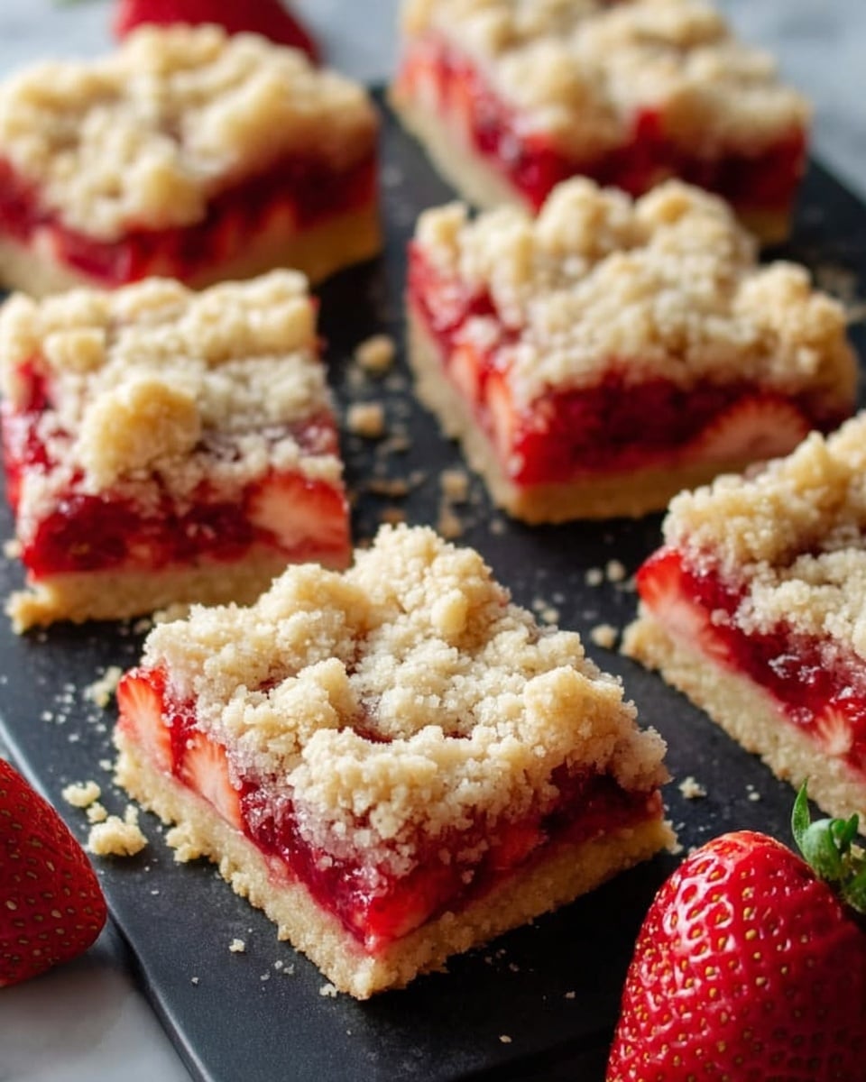 Strawberry Crumb Bars