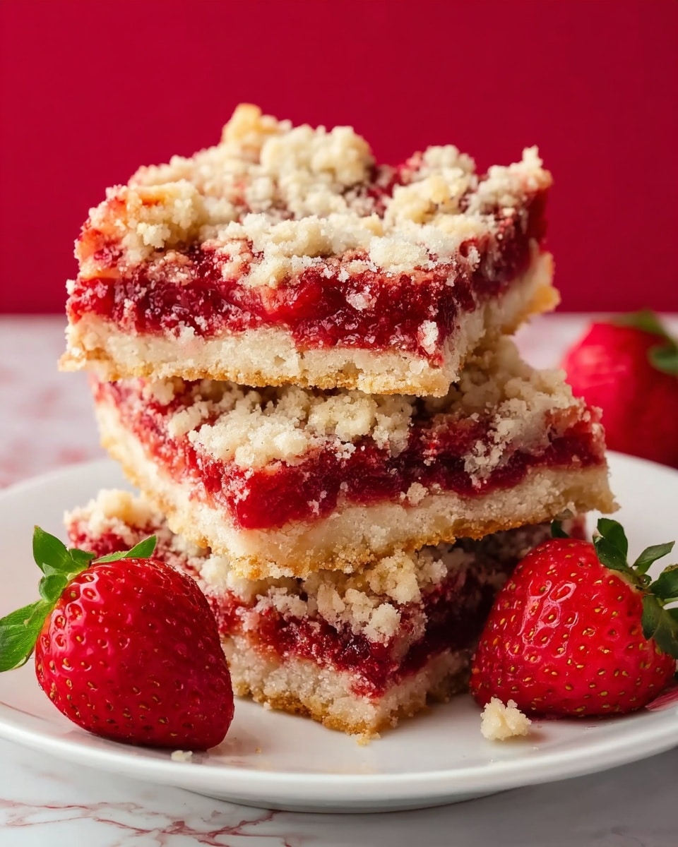 Strawberry Crumb Bars