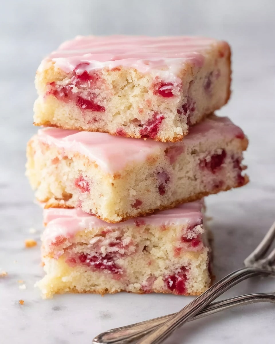 Strawberry Lemon Blondies
