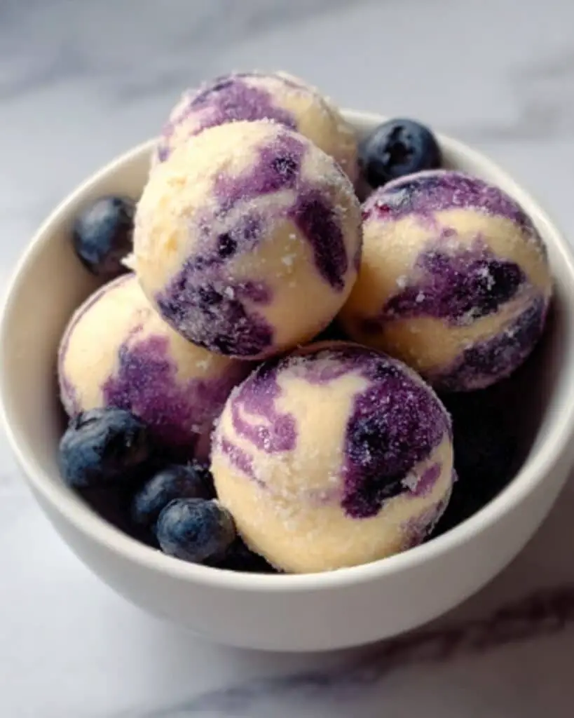 Blueberry Cheesecake Protein Bites