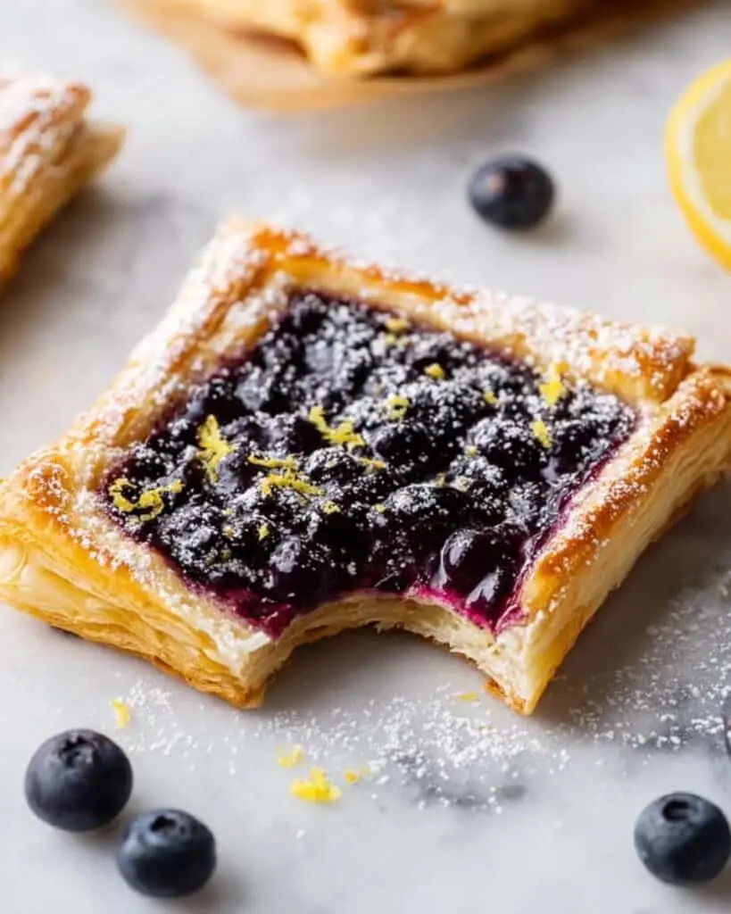Blueberry Cream Cheese Puff Pastry