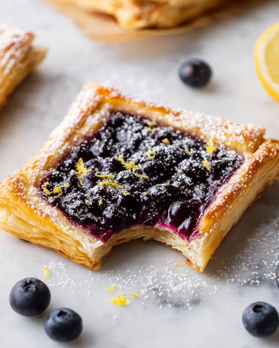 Blueberry Cream Cheese Puff Pastry