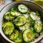 Honey Lime Cucumber Salad
