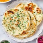 Garlic Naan Bread (Air Fryer Recipe)