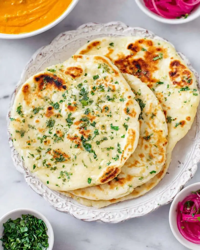 Garlic Naan Bread (Air Fryer Recipe)