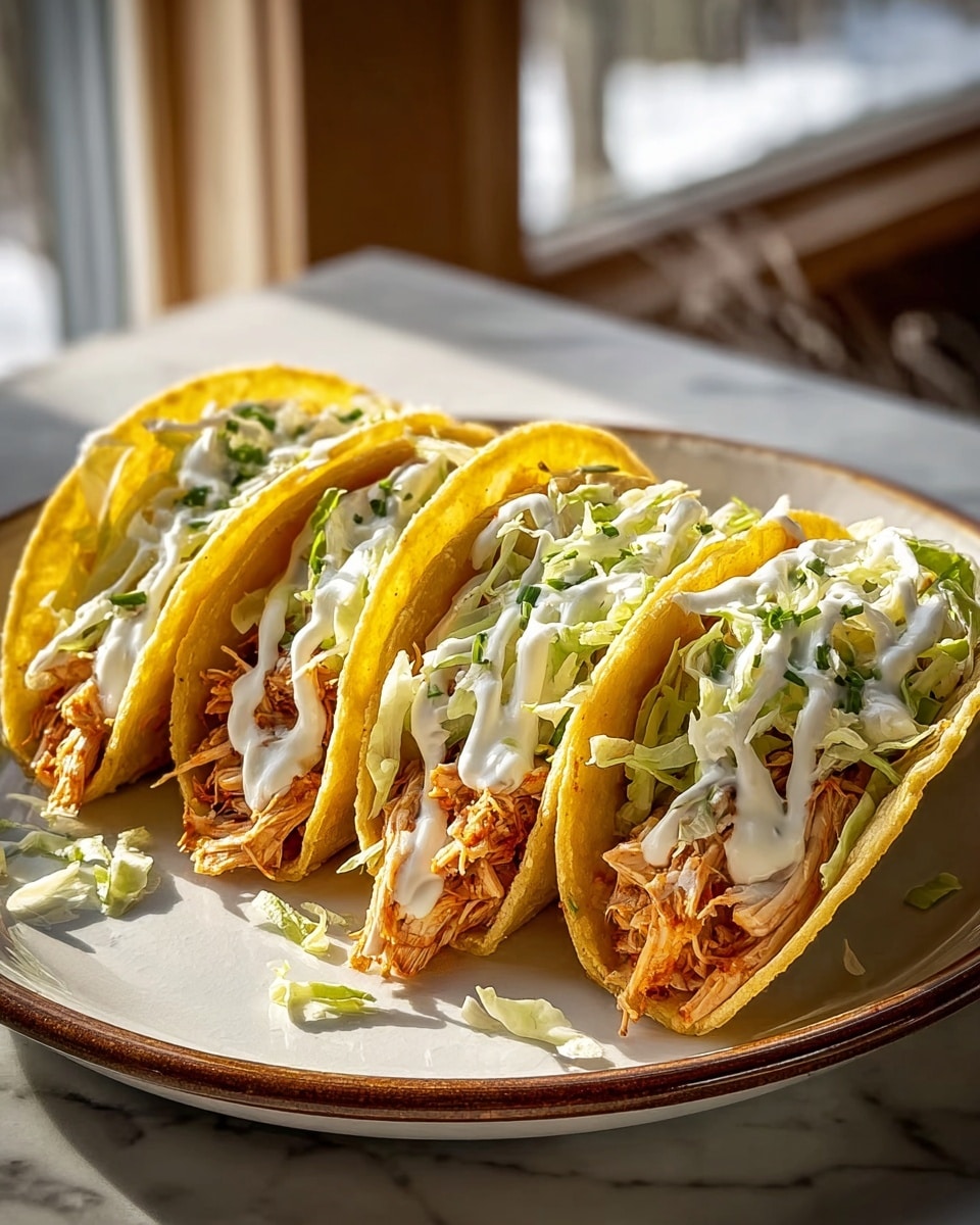 Dill Pickle Ranch Smash Chicken Tacos with Crispy Cheese Lace