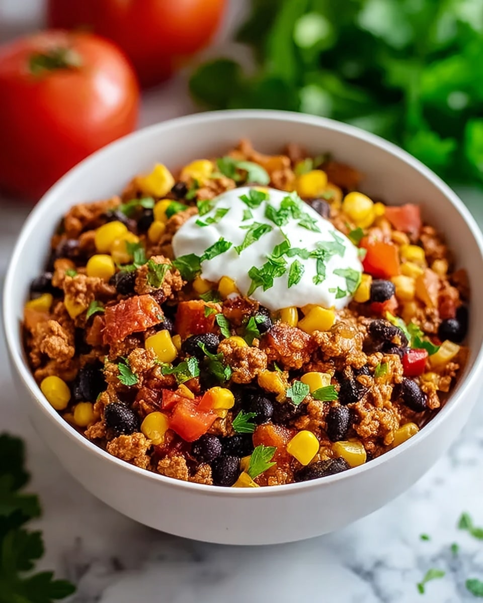 Easy Ground Turkey Taco Skillet (One-Pan Meal)