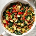 Easy Ground Turkey and Zucchini Skillet