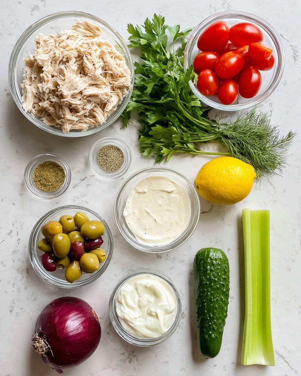 Quick Mediterranean Tuna Salad with No Mayo (Healthy)