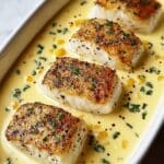 Baked Cod in Coconut Lemon Cream Sauce for Busy Weeknights