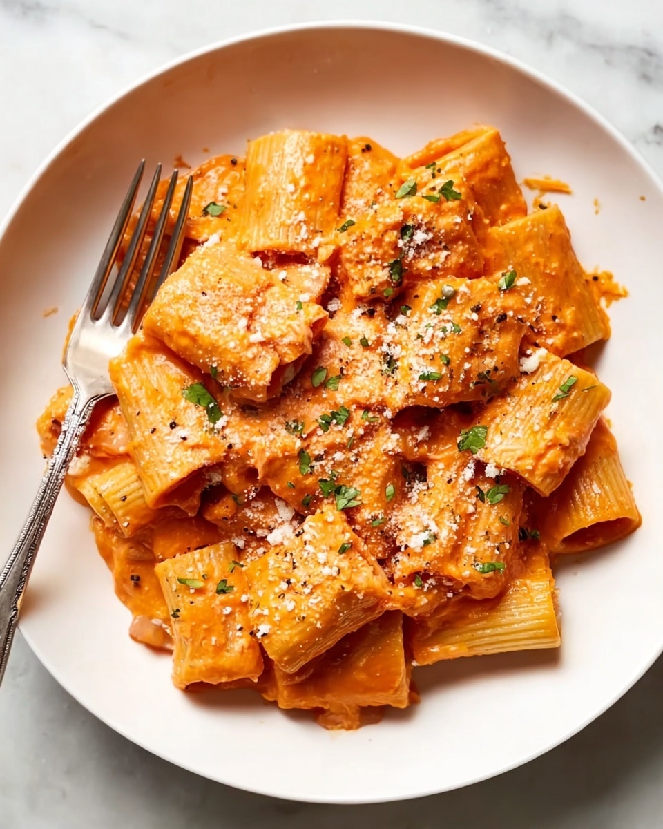 Creamy Tomato Rigatoni Pasta