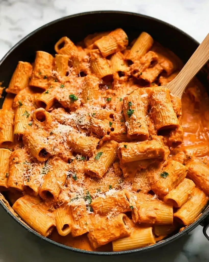 Creamy Tomato Rigatoni Pasta