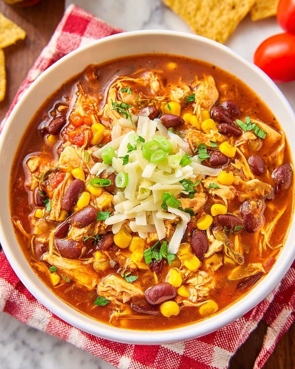 Hearty Slow Cooker Chicken Taco Soup Recipe