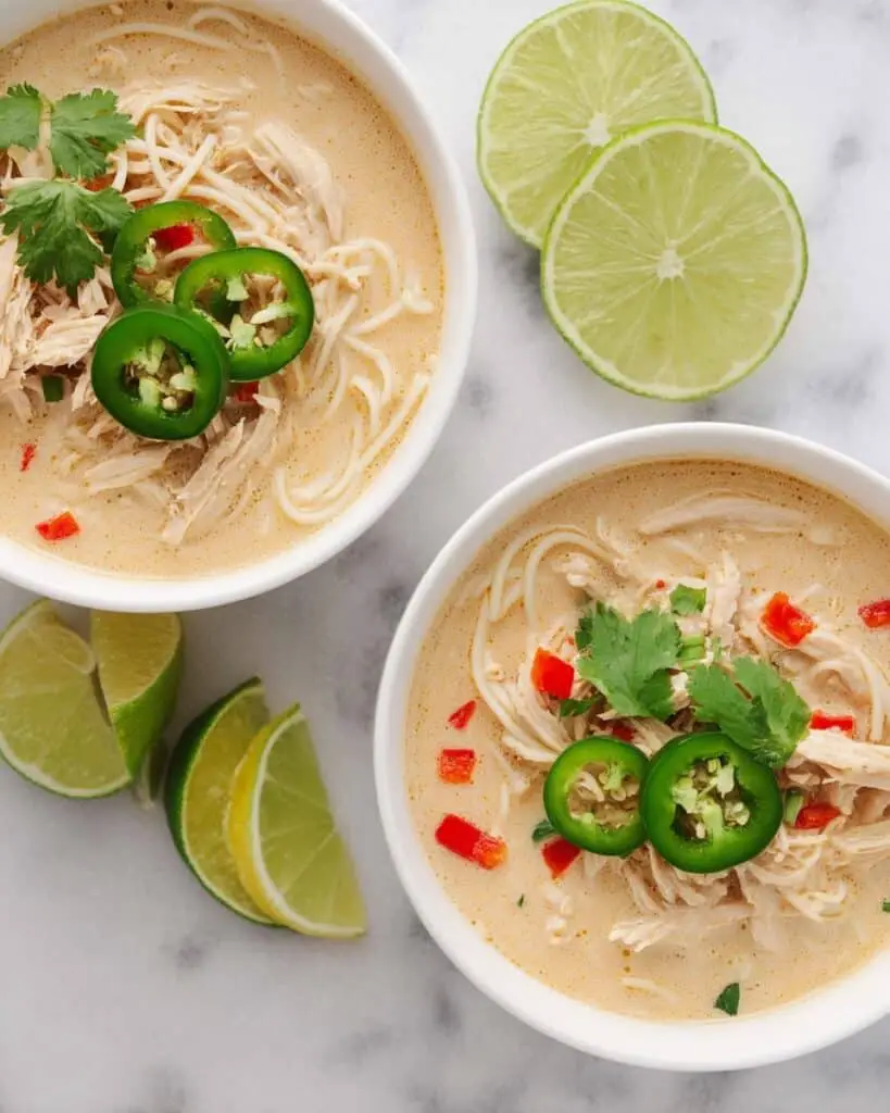 Slow-Cooked Thai Ginger Chicken Soup Delight