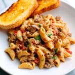 Creamy Rotel Pasta with Ground Beef