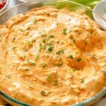 Greek Yogurt Buffalo Chicken Dip without Cream Cheese