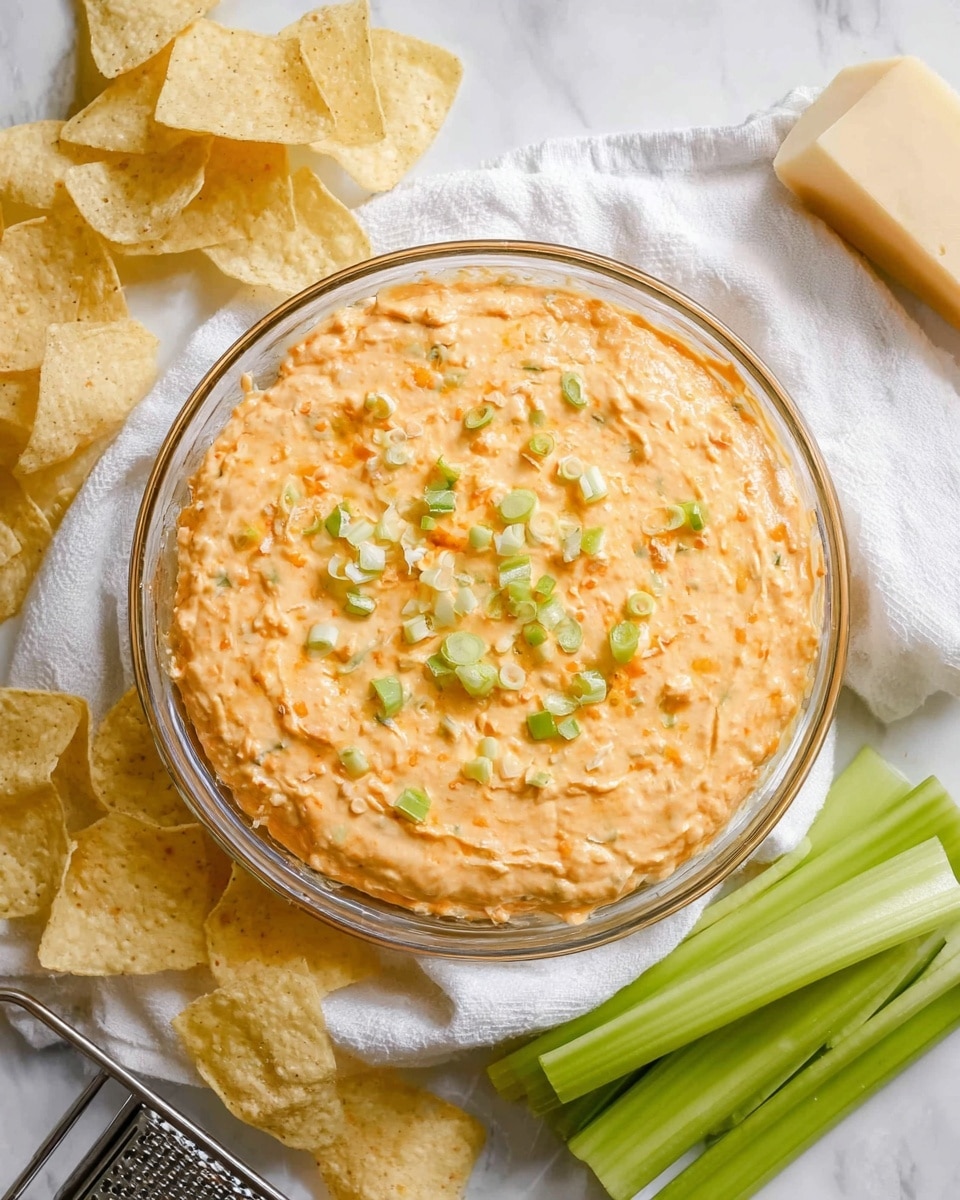 Greek Yogurt Buffalo Chicken Dip without Cream Cheese