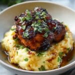 Chipotle Honey Chicken Thighs With Smoked Gouda Mashed Potatoes