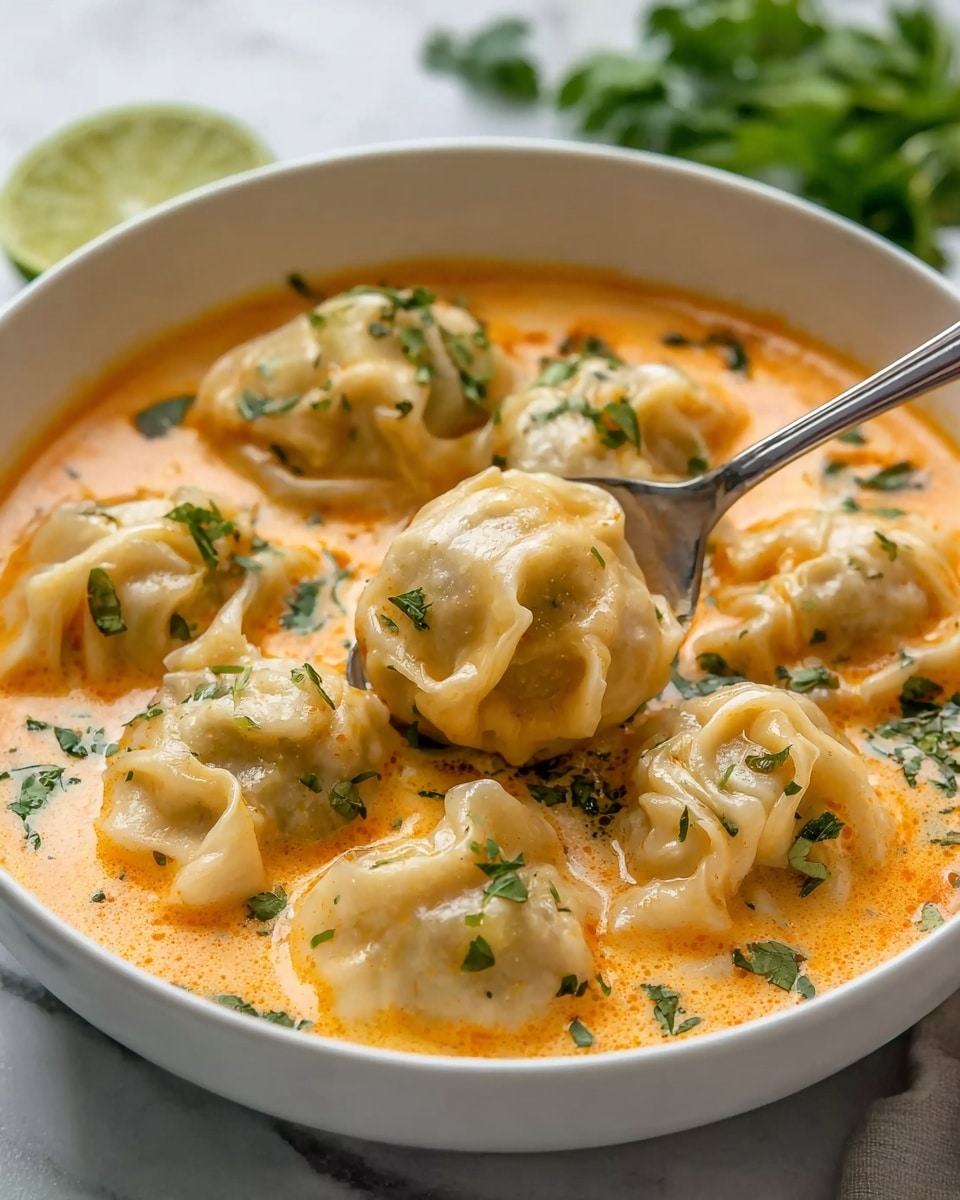 Delicious Curry Dumpling Soup