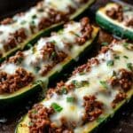 Easy Ground Beef Zucchini Boats (Healthy and Delicious)