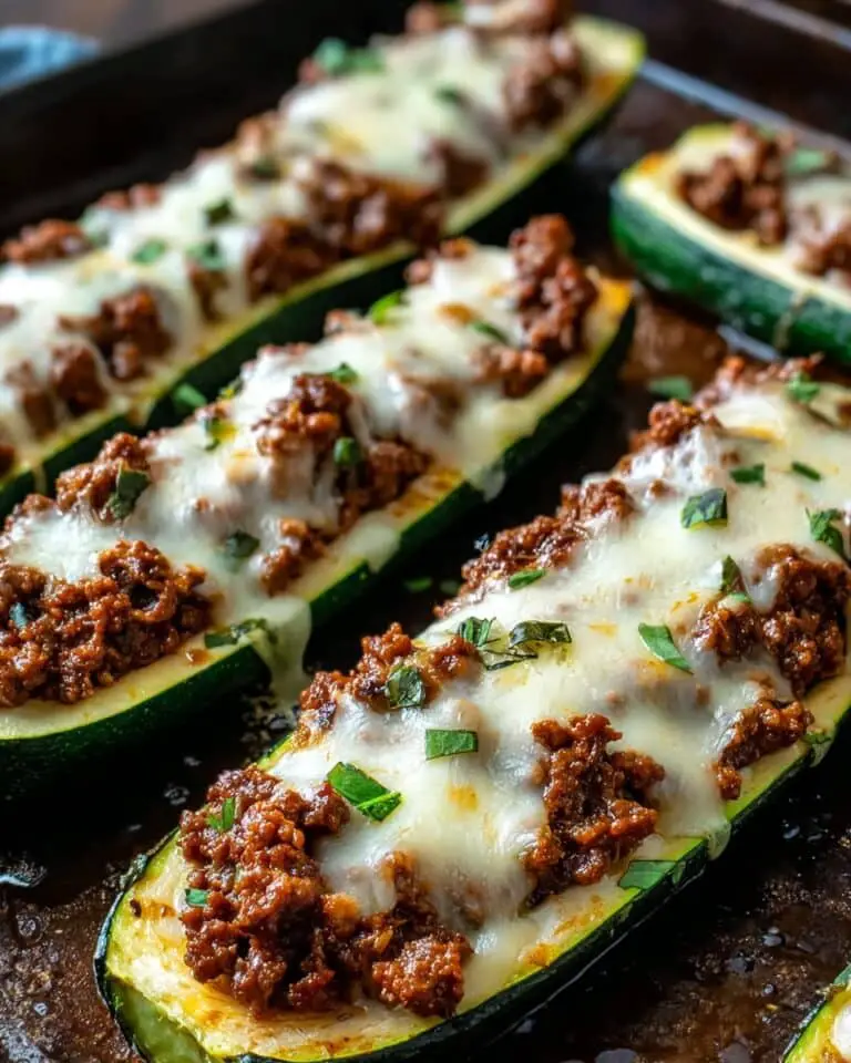 Easy Ground Beef Zucchini Boats (Healthy and Delicious)