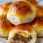 Quick and Easy Garlic Parmesan Cheeseburger Bombs Recipe