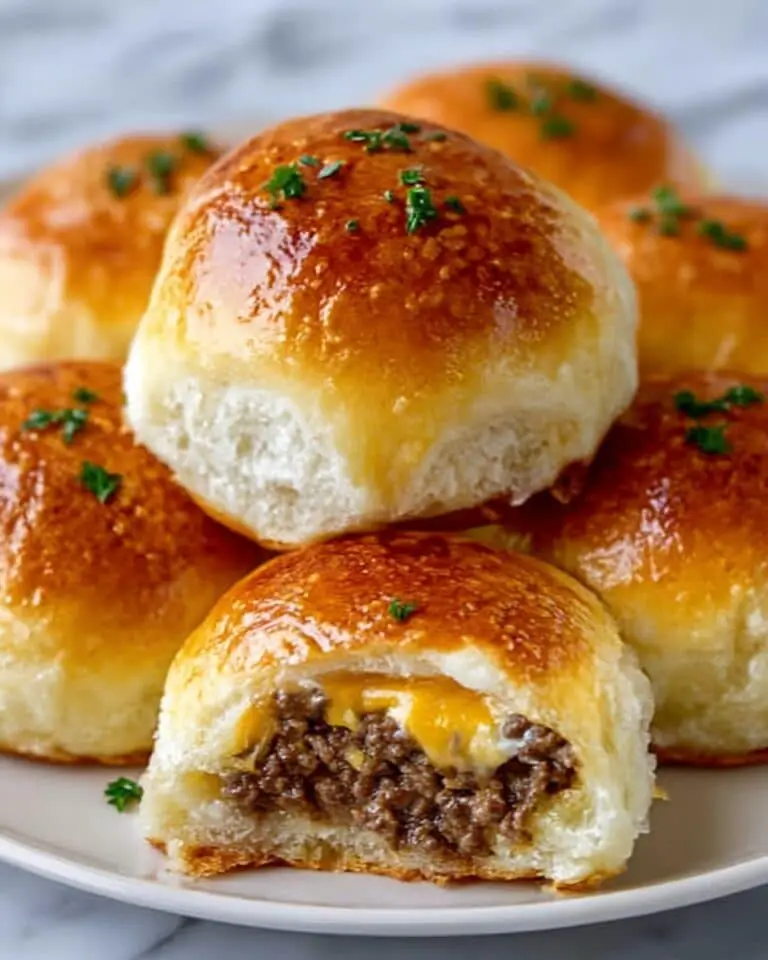 Quick and Easy Garlic Parmesan Cheeseburger Bombs Recipe