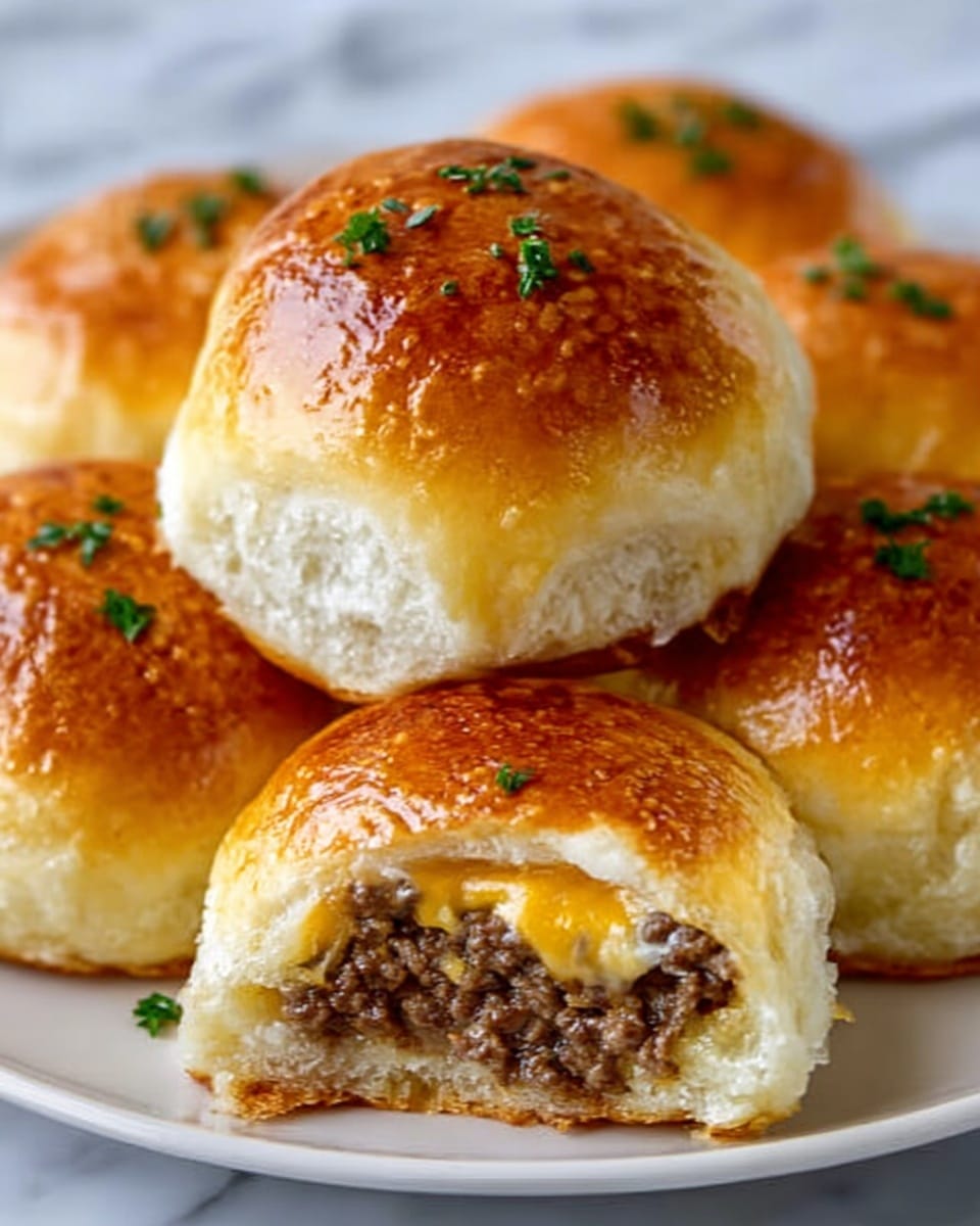 Quick and Easy Garlic Parmesan Cheeseburger Bombs Recipe
