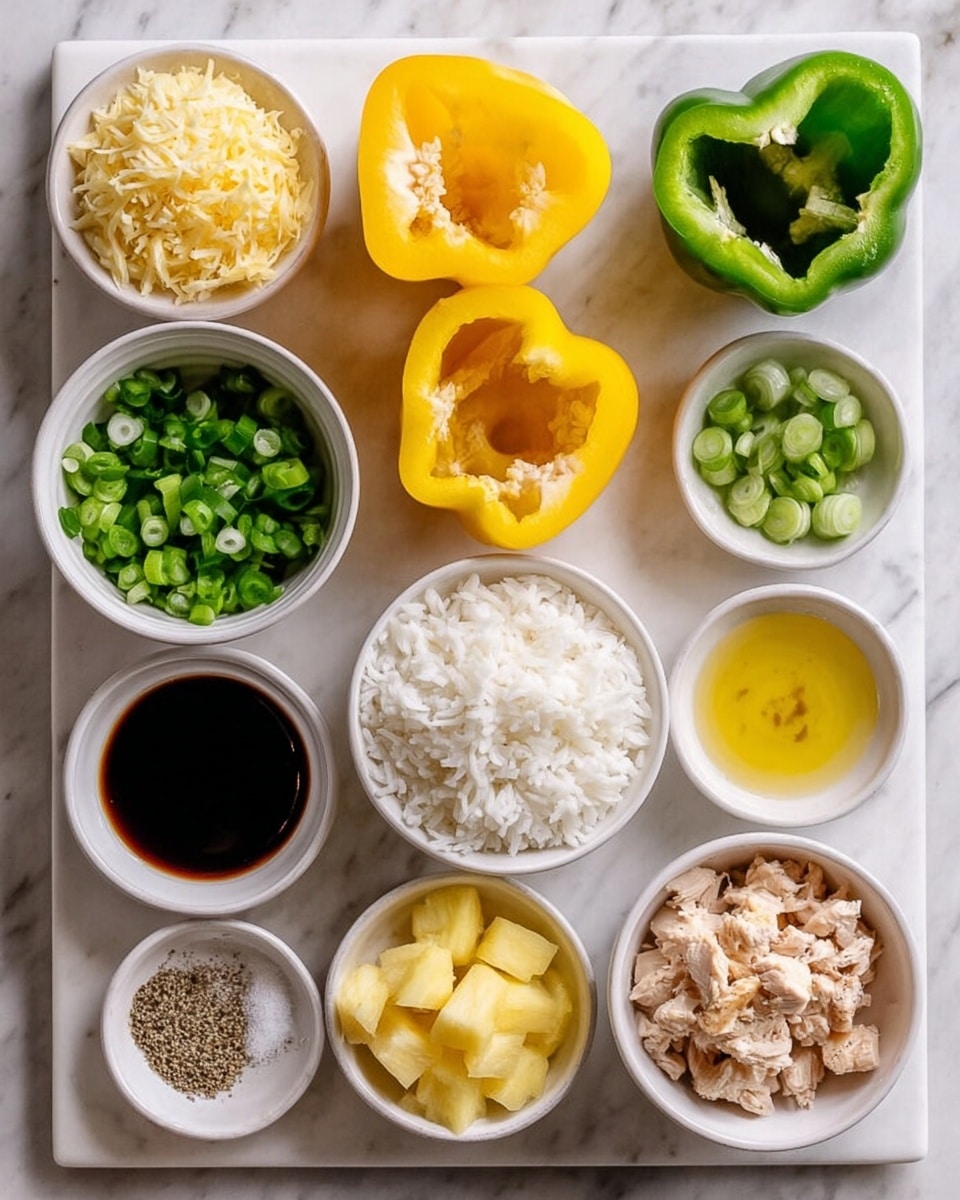 Teriyaki Pineapple Chicken Stuffed Peppers Recipe