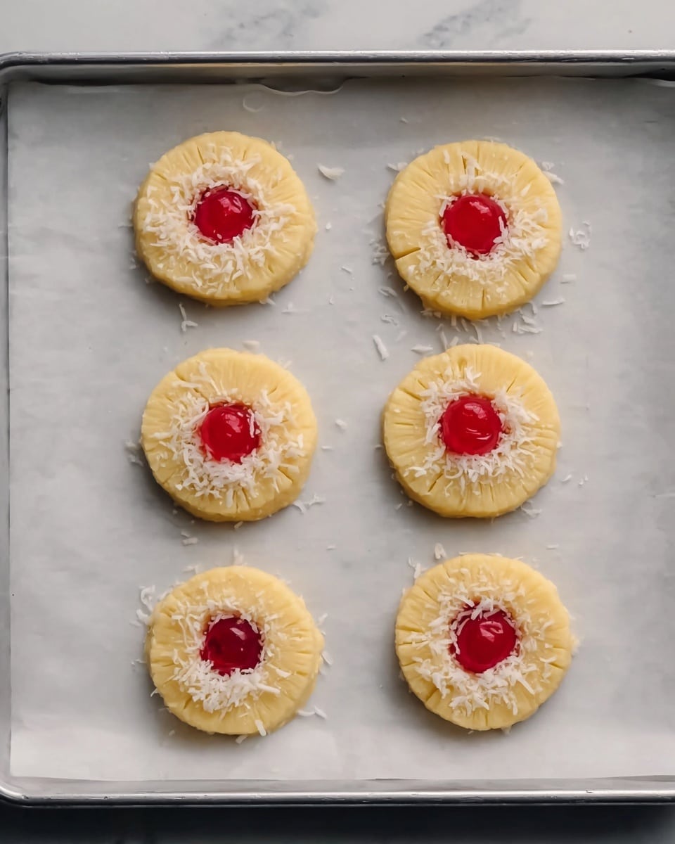 Pineapple Upside Down Sugar Cookies