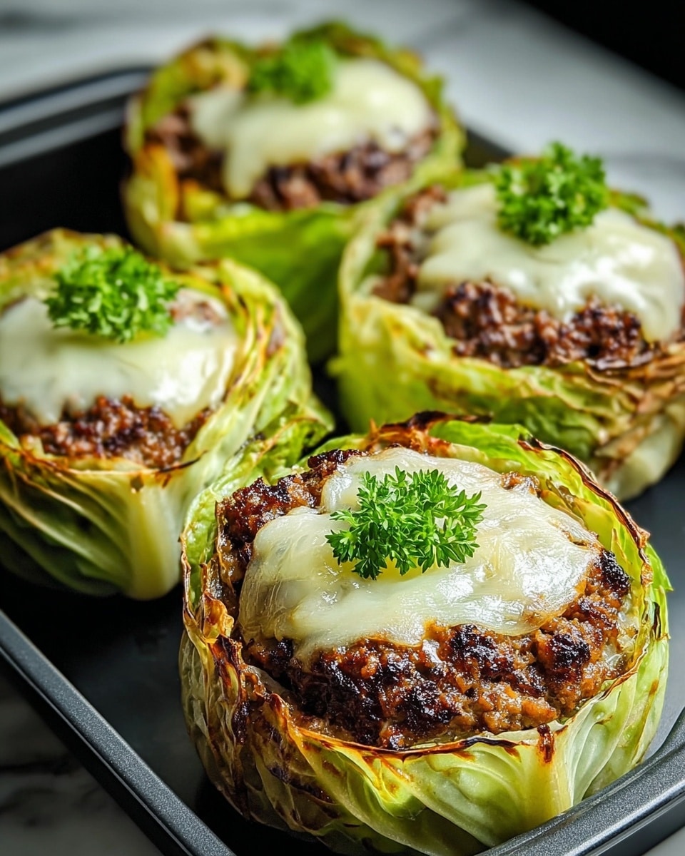 Oven-Baked Cabbage Burgers