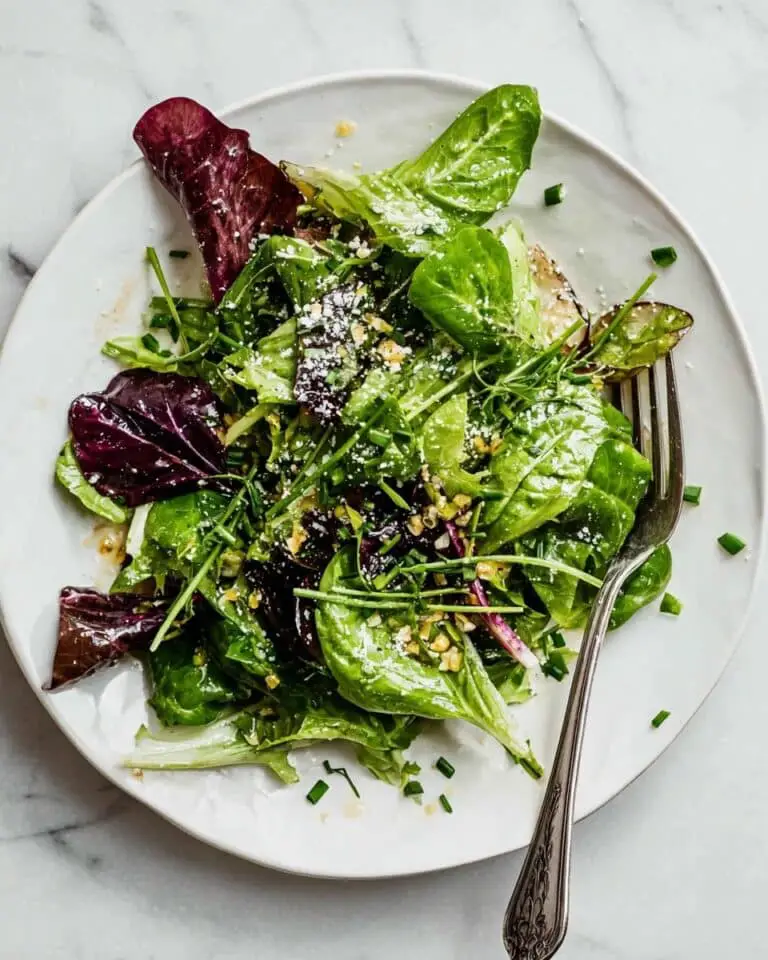 Fresh Mixed Greens Side Salad (for Steak, Pasta, & More!)
