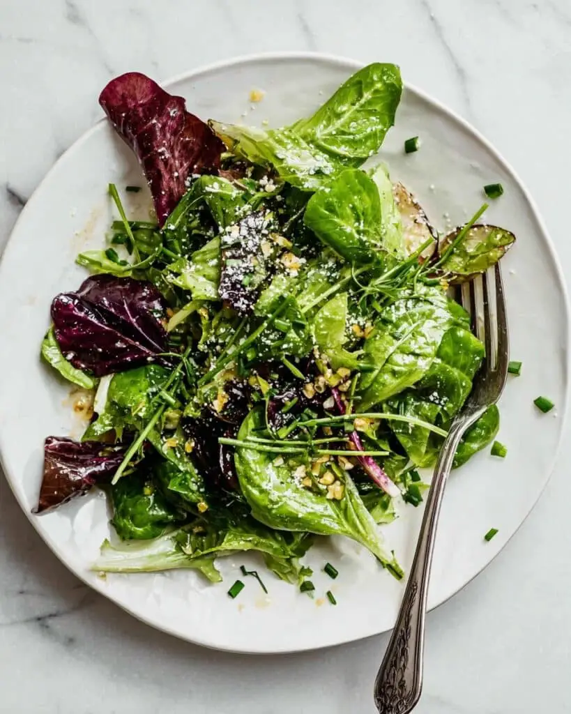Fresh Mixed Greens Side Salad (for Steak, Pasta, & More!)