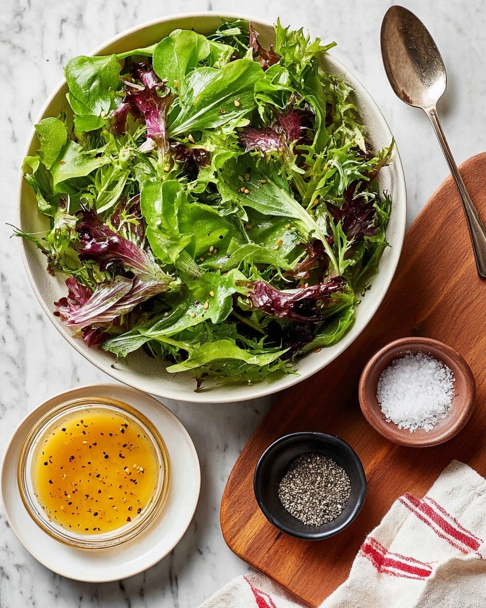Fresh Mixed Greens Side Salad (for Steak, Pasta, & More!)
