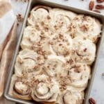 Carrot Cake Sourdough Cinnamon Rolls