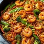 High-Protein Shrimp Stir Fry with Noodles (25 Minutes)