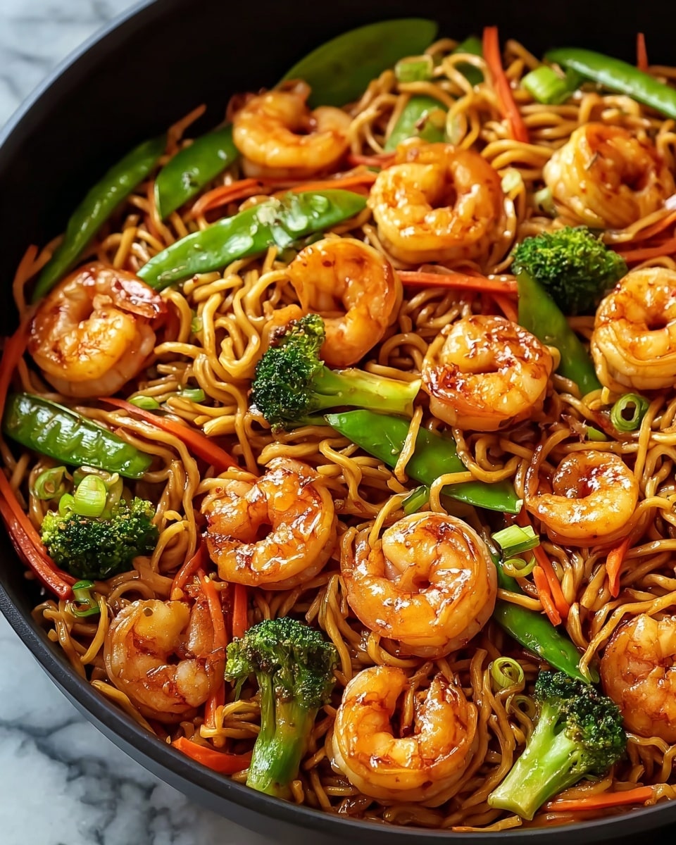 High-Protein Shrimp Stir Fry with Noodles (25 Minutes)
