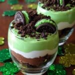 Easy St. Patrick's Day Brownie Trifle