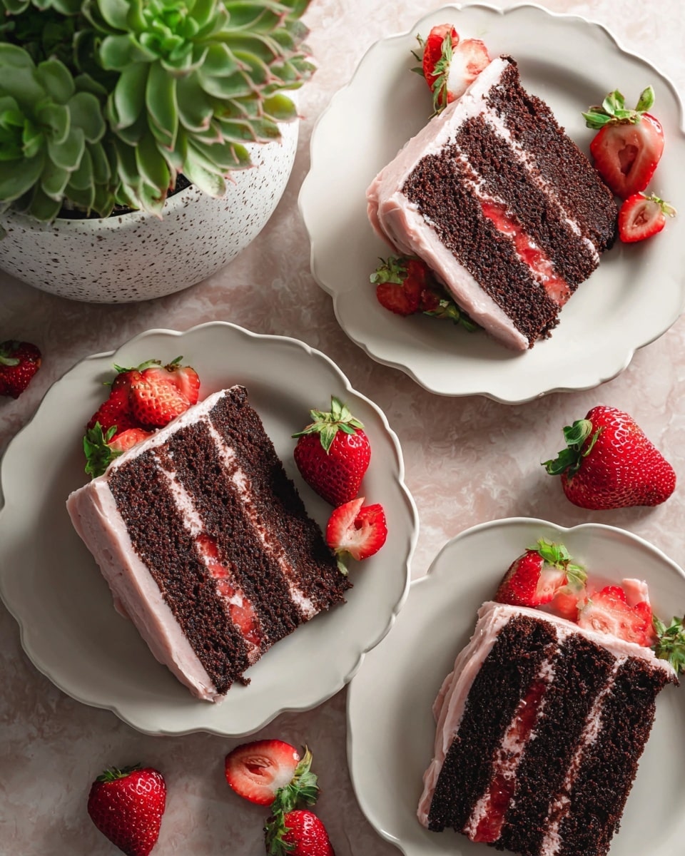 Decadent Strawberry Chocolate Cake Recipe