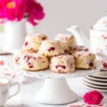 Ridiculously Easy Lemon Raspberry Scones