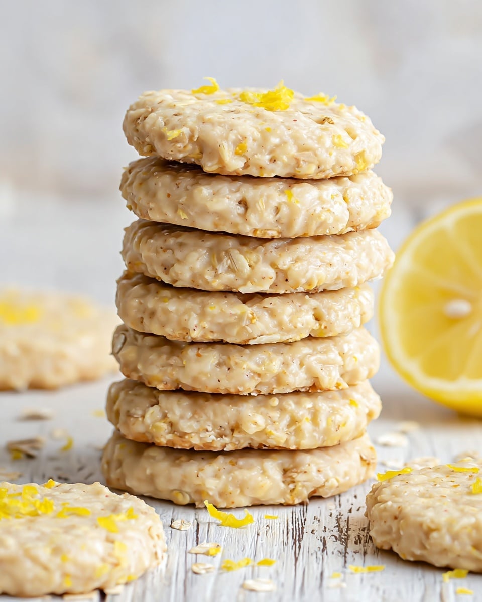 3 Ingredient No Bake Lemon Oatmeal Cookies Recipe
