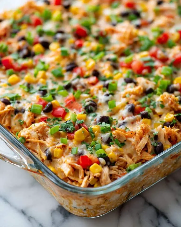 Easy Chicken Burrito Casserole