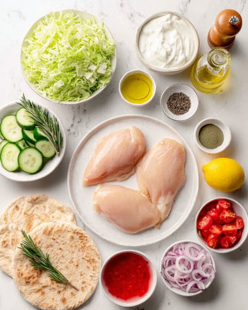 Crockpot Greek Chicken Pitas with Tzatziki Recipe