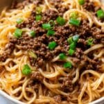 Mongolian Ground Beef Noodles