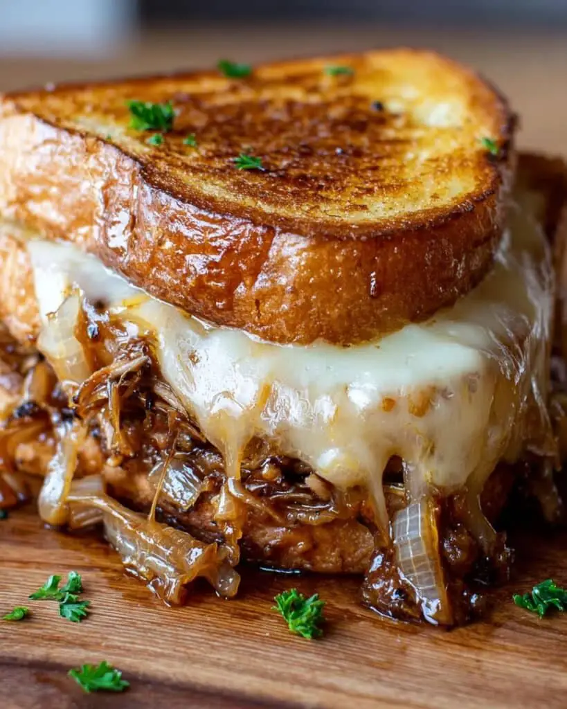 BBQ Chicken Grilled Cheese Sandwich