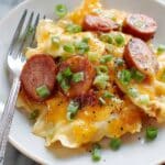 Crock Pot Pierogi and Kielbasa Casserole