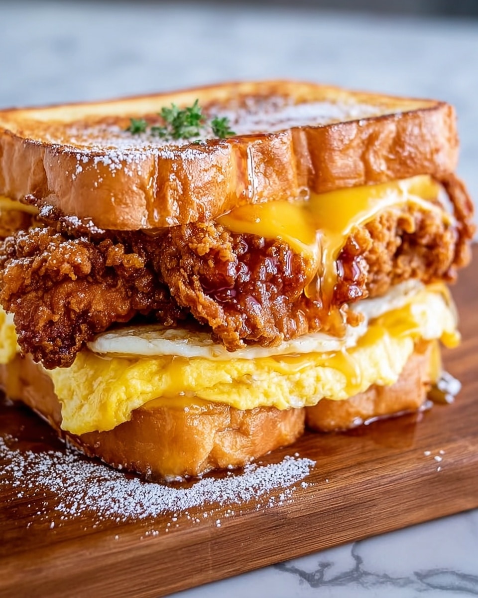 French Toast Fried Chicken Sandwich