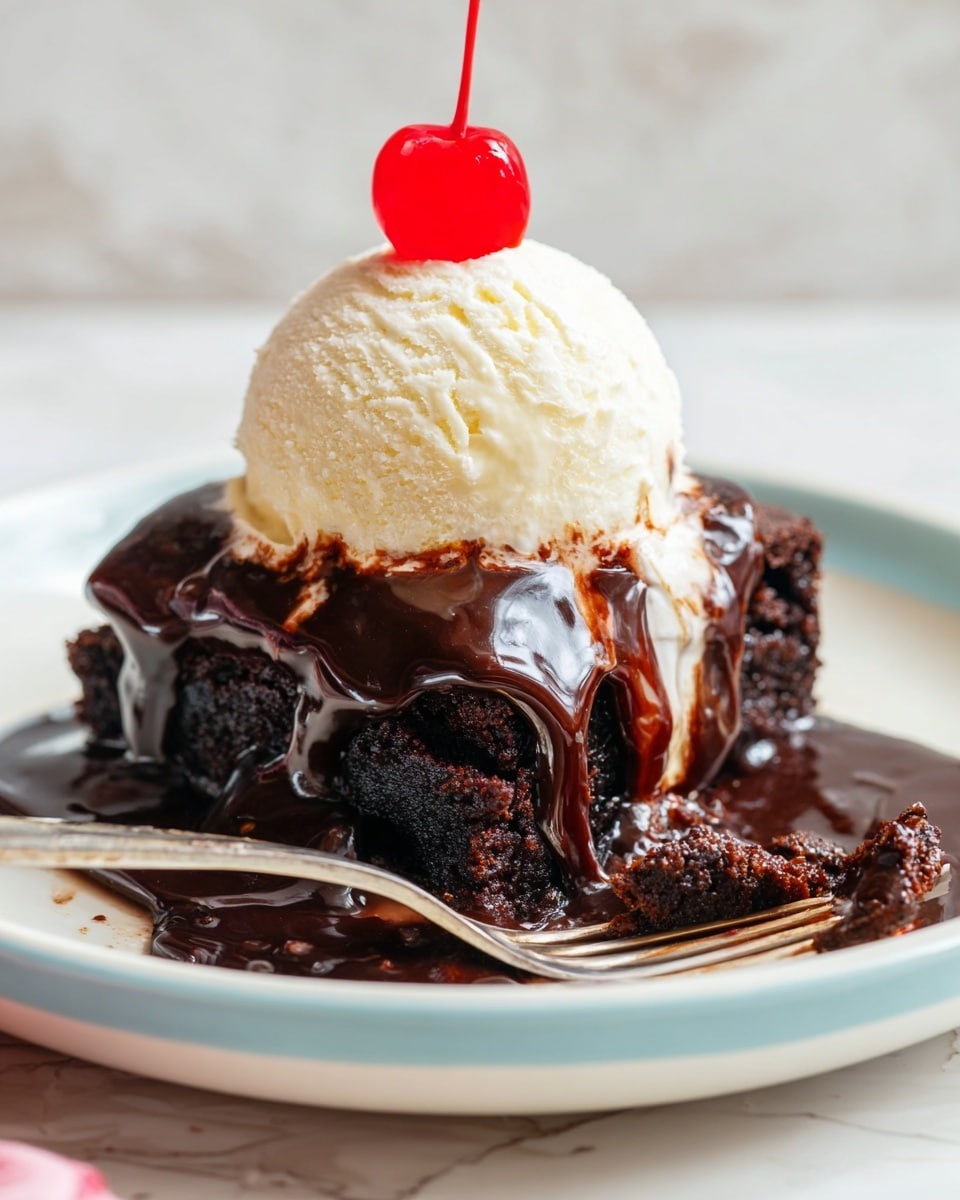 Hot Fudge Brownie Bread