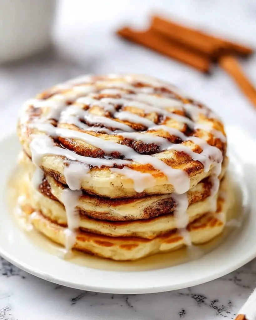 Cinnamon Roll Pancakes