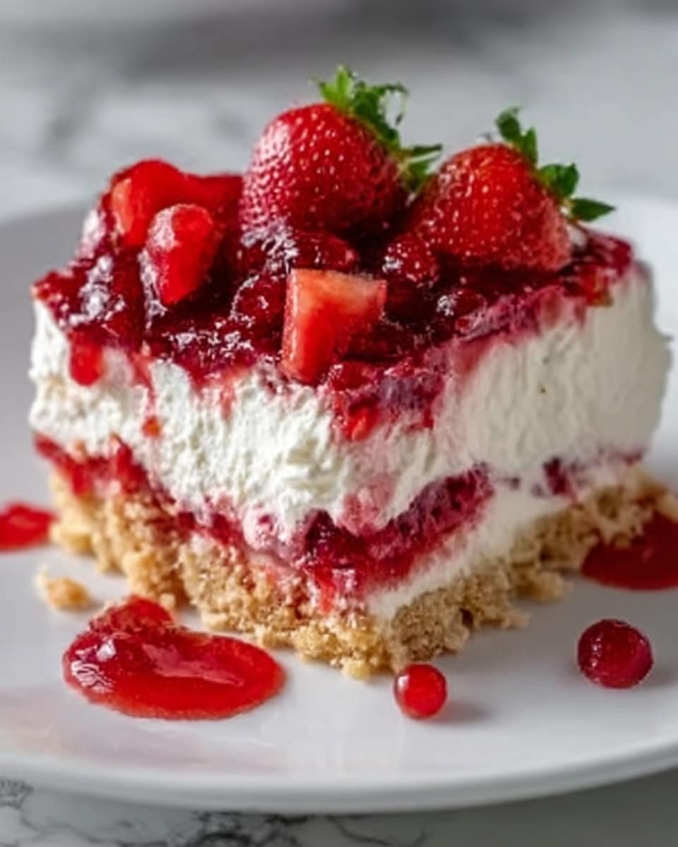 Strawberry Earthquake Cake